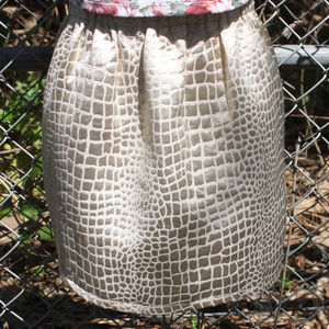 2/$20 Bubble Mini Skirt Gold Cream Pim + Larkin